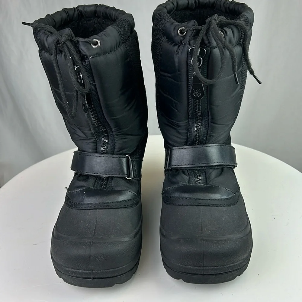 Donner Mountain Black Insulated Snow Boots Size 6